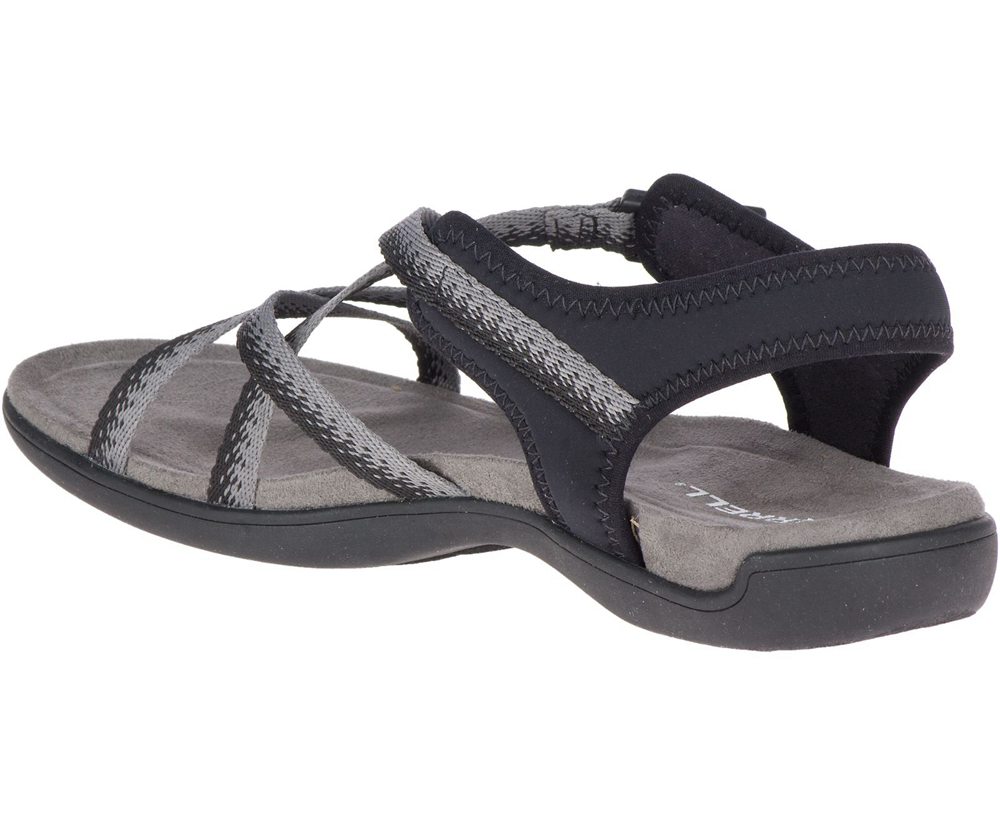 Sandalias Mujer - Merrell District Muri Lattice - Negras/Gris - UYIG-54928